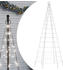 vidaXL LED-Weihnachtsbaum für Fahnenmast 200 LEDs Kaltweiß 180 cm