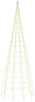 vidaXL LED-Weihnachtsbaum für Fahnenmast 550 LEDs Warmweiß 300 cm