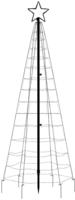 vidaXL LED-Weihnachtsbaum mit Erdspie&szlig;en 220 LEDs Warmwei&szlig; 180 cm