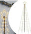 vidaXL LED-Weihnachtsbaum mit Erdspießen 220 LEDs Warmweiß 180 cm
