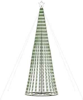 vidaXL Weihnachtsbaum Kegelform 688 LEDs Kaltweiß 300 cm