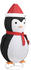 vidaXL Weihnachtsdekoration Pinguin-Figur LED Luxus-Gewebe 180 cm