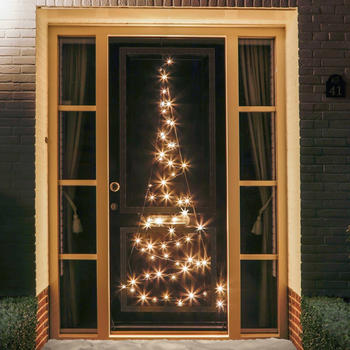 Fairybell Tür-Weihnachtsbaum-Silhouette 120 LEDs