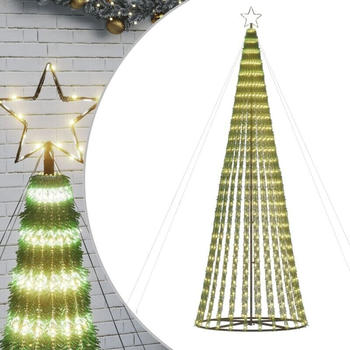 vidaXL Weihnachtsbaum Kegelform 688 LEDs Warmweiß 300cm Warm white (8721012042148)