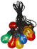 Star Trading LED Lichterkette Circus Filament - 10 Birnen - bunte Filament LED - 4,05m - inkl. Trafo - outdoor