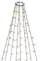 Konstsmide LED Baummantel mit Ring &Oslash; 15, mit Globes, 8 Str&auml;nge &agrave; 50
