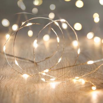 Lights4fun 6er Set 20er Micro Lichterketten warmweiß
