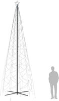 vidaXL LED-Weihnachtsbaum Kegelform Blau 1400 LEDs 160x500 cm