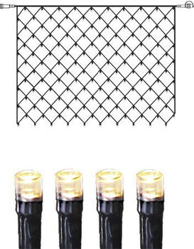 Star Trading System DECOR | LED-Lichternetz | koppelbar | 2x1,5m | schwarzes Kabel | 100 warmweiß LEDs