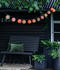 Dehner Solar Lichterkette Lampion, mit 12 LED-Lämpchen, warmweiß, Länge 240 cm, Kunststoff / Nylon, bunt
