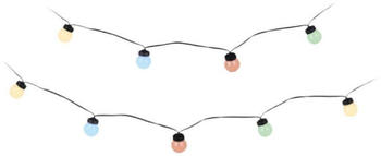 EDM Lichterkette - Guinguinea-Stil - mehrfarbig Pastell - 20 LED-Lampen - 12,5 m - 71625