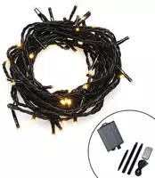 Konstsmide 3623-800SP, Konstsmide LED Solar-Lichterkette Lichterkette Bernstein