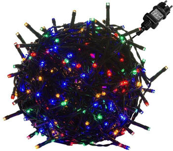 Voltronic 200 LED bunt Lichterkette Weihnachtsbeleuchtung Deko IP44