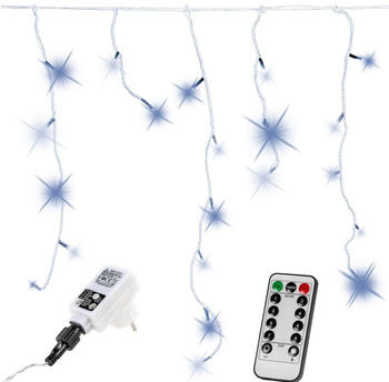 Voltronic 400 LED kaltweiß Lichterketten Eisregen Fernbedienung Weihnachten