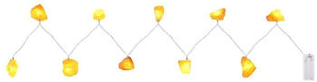 ETC Shop LED Lichterkette, Salzkristalle, Batterien, Timer, L 165 cm