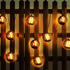 ETC Shop LED Solar Lichterkette, 8x Kugel, Flammen-Effekt, L 410 cm