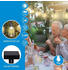 Grundig Solar Lichterkette - Gartenleuchte 10 LED-Laternen - 12 Lumen - Warmweißes Licht - inkl. Solarpanel - Batterielebensdauer 8-6 Stunden - Schwarz