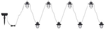 ETC Shop LED Solarleuchte, Akku, schwarz, Flammeneffekt, L 200cm