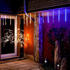 Voltronic 480 LED Meteor-Shower Lichterkette Innen Außen Party Garten Warm-Weiß