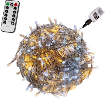 Voltronic 50 LED warm-kaltweiß Lichterkette Weihnachtsbeleuchtung Deko IP44