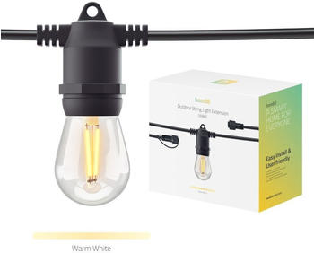 Hombli HBEW-0105, 10 Lampen, Warmweiß, 2700 K, Draußen, Schwarz, 12 V