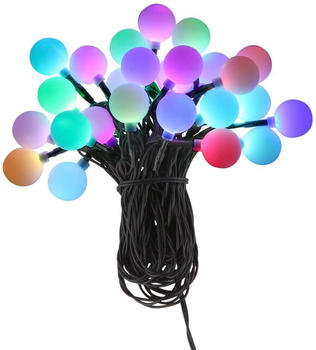 ETC Shop RGB Lichterkette, schwarz, Farbwechsler, 25x LED, L 480 cm