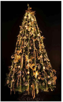 Coen Bakker LED Lichterkette Weihnachtsbaum Außen 120cm 12 Stränge 480 LED Timer Dimmer Neu
