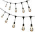 Marelida LED Lichterkette GLÜHBIRNE - 20 Filament LED - L: 9,5m - koppelbar bis 100 LED - Trafo - für Außen