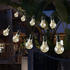 Marelida LED Lichterkette GLOW - 20 transparente Glühbirnen - L: 9,5m - koppelbar bis 100 Lichter - für Außen