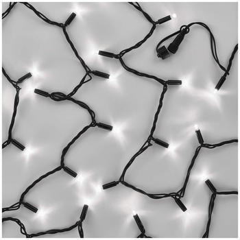 EMOS Connect System 10m Lichterkette Profi, robust mit 100 LEDs, Teil C (ohne Kabel und Adapter), IP44 Innen/Außen, Kaltweißes Licht, schwarz, D2AC04