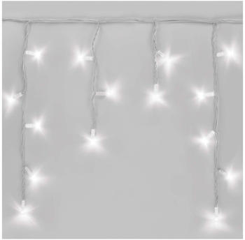 EMOS Connect System 3m Eisregen Lichterkette Profi, robust mit 50 LEDs, Teil C (ohne Kabel und Adapter), IP44 Innen/Außen, Warmweiß, weiß, D2CC02