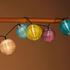 Buri Solar-Lampion-Lichterkette 10 LED Partybeleuchtung Dekolicht Gartendeko warmweiß
