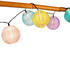 Buri Solar-Lampion-Lichterkette 10 LED Partybeleuchtung Dekolicht Gartendeko warmweiß