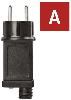 EMOS Connect System 30V Netzteil Standard/Profi, Teil A ohne Lichterkette und Anschlusskabel, 30V Adapter, IP44 Innen/Außen, 6h Timer, schwarz, D1ZB05