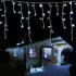 Gartenpirat LED Eisregen Lichterkette 12 m lang mit 480 LED kaltweiß Weihnachtsbeleuchtung