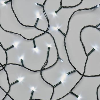 EMOS LED-Weihnachtskette, 12 m, innen und außen, kaltweiß, Timer (D4AC03)