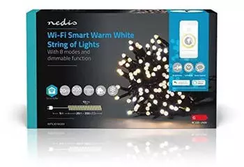 Nedis WLAN Smart Dekorative LED Lichterkette (WIFILX01W200)