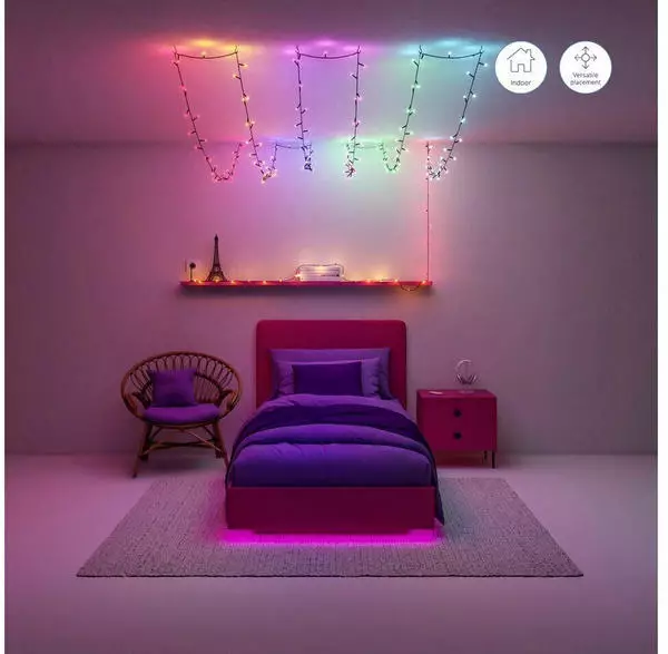 Wiz Fairy Light Color 20m Outdoor