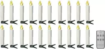 Sygonix LED Weihnachtsbaum-Kerzen 20 Stück (SY-4531628)