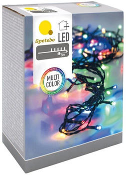 Spetebo Led Weihnachts Lichterkette bunt - 40 Led / 6 m - Deko Beleuchtung für Außen
