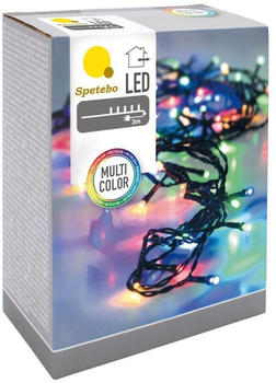 Spetebo Led Weihnachts Lichterkette bunt - 120 Led / 12 m - Deko Beleuchtung für Außen