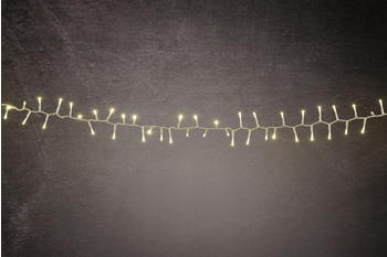Trend Line Led-Lichterkette Premium Außen 21,8 m warmweiß-transparent mit Timer, Dimmer Lichterketten