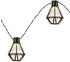 Globo Led Lichterkette Außenleuchte Gartenlampe Terrasse Laterne Gitter Gartendeko schwarz, Kunststoff, Led warmweiß, l 230 cm