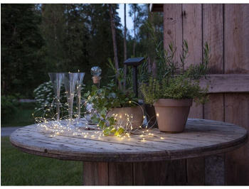 Star Led-Solar-Draht-Kette 'DewDrop', 200 warmwhite Led
