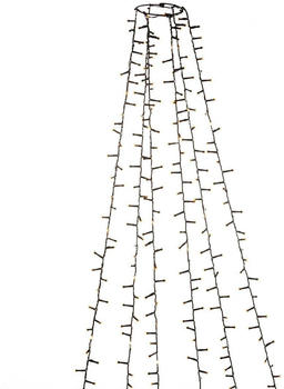 Konstsmide Micro LED Baummantel 400cm bernsteinfarben frostet IP44 1080 Dioden 6651-830