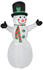 HomCom Weihnachtsfigur Aufblasbarer Schneemann mit 2 Leuchtmodulen