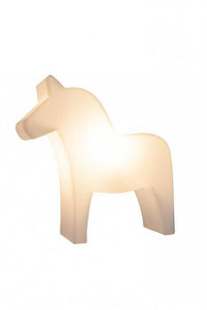 8 seasons Shining Horse Dekoleuchteweiß weiß