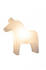 8 seasons Shining Horse Dekoleuchteweiß weiß