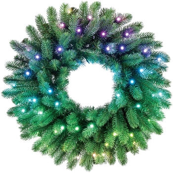 twinkly Pre-lits vorbeleuchteter LED-Tannenkranz TW0059