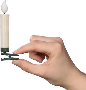 BONETTI 20 kabellose Flammeneffekt LED-Weihnachtsbaumkerzen mit 3D-Flamme